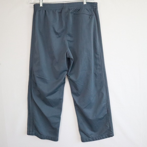Adidas Pants Womens Large Activewear Sweat Gym Training Cropped Athletic Gray - Picture 2 of 9
